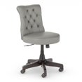 thumbnail image 1 of Bush Chaise de Bureau en Similicuir Gris Clair, 1 of 7