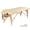 Noir, variante sur GreenLife® Table de Massage Portable de Luxe en Bois Super Stable à 2 Sections de 5 Pouces - MTW122