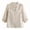 Beige, variant on Women's Elegant Chinese Style Retro Shirt, 3/4 Sleeve Mandarin Collar Knot Button Blouse, Solid Color Embroidered Elegant Top, Vintage Loose Fit Casual Tops for Women, Vintage Blouse for Women Beige
