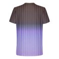 thumbnail image 5 of NJDVHB Chemises d'Été pour Hommes, Chemise de Plage pour Homme, Haut à Col Rond Imprimé pour Homme Fallow Décontracté Mode à Manches Courtes, Violet, TTG, 5 of 5