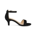 thumbnail image 3 of BLISSFUL STEP Sandales à Petits Talons pour Femmes à Brides, Bout Ouvert, Cheville, Noir 7, 3 of 7