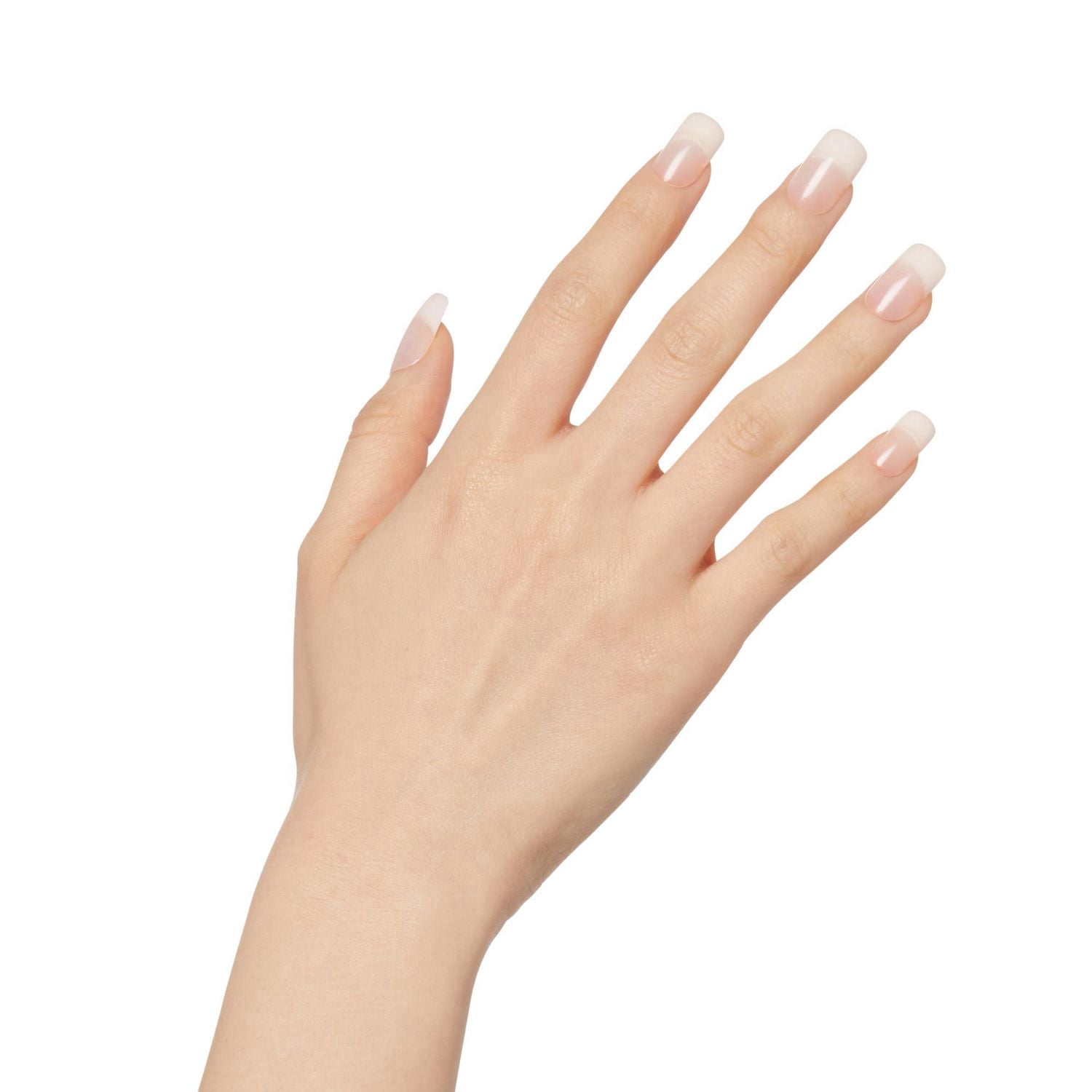 KISS Acrylique de Salon - Nude Français Époustouflant - Faux Ongles, Courts