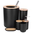 thumbnail image 4 of Bathroom Set,6Pcs Bathroom Accessories Toothbrush Toilet Brush Set Toothbrush Cup Leading Edge Technology, 4 of 8