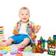 thumbnail image 3 of 69Pcs Magnetic Tiles Building Blocks Toy Colorful Magnet Building Blocks Educational Toys For Kids, 3 of 7