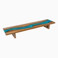 thumbnail image 1 of Desky Minimal Monitor Stand - Teak Blue River, 1 of 10