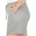 thumbnail image 4 of White Mark Short en Molleton Longline Extensible à Taille Haute pour Femmes, 4 of 5