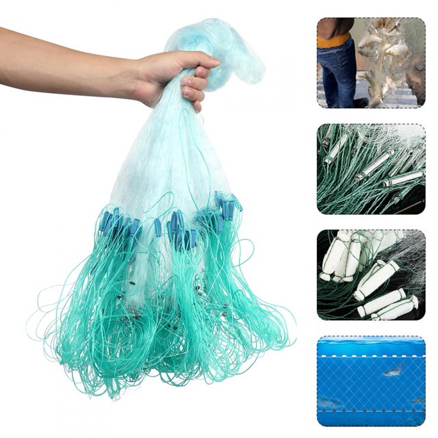 Filfeel 50m Fishing Net, Fishing Accessories, Fish Net, Easy To Use Great Workmanship For Freshwater Saltwater
