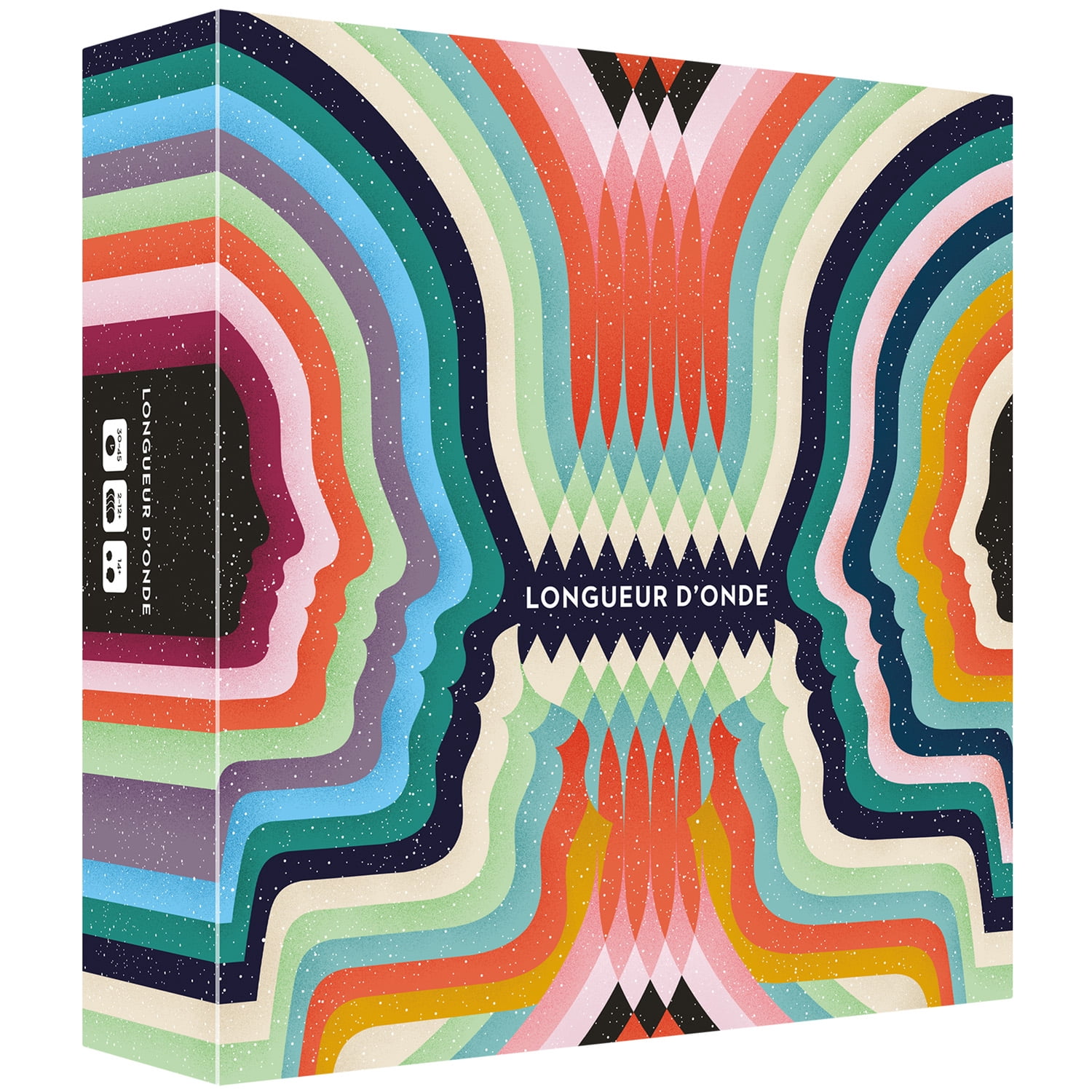 Asmodee - Wavelength - Board Game for Adults and Children from 14 Years old - Telepathy and Guessing Mood Games - Deduction & Clues - 2 to 12 Players - French Version - Palm Court