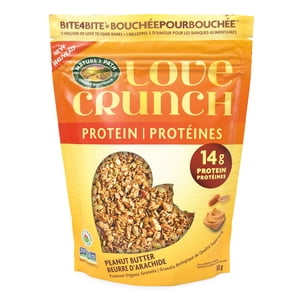 Love Crunch Organic Protein Granola de beurre d'arachide 312g Pochette