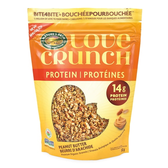 Love Crunch Organic Protein Peanut Butter Granola 312g Pouch