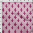 thumbnail image 3 of oneOone Viscose Chiffon Fabric Leaves|Floral & Paisley Block Printed Craft Fabric BTY 42 Inch Wide, 3 of 4