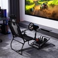 thumbnail image 2 of BeesClover Racing Wheel Stand, Foldable Simulator Cockpit for Logitech G923/G920/G29 & Thrustmaster, Adjustable Steering Wheel & Pedal Mount, Compatible with Fanatec, Hori, 2 of 9
