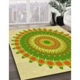 thumbnail image 3 of Ahgly Tapis Rectangulaire Lavable en Machine Intérieur Transitionnel Vert Slime, 5 Pieds x 8 Pieds, 3 of 7