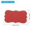 thumbnail image 2 of Unique Bargains 2' x 3.5' Blank Paper Business Cards Small Index Flash Cards Words Message Note Card Lace, Red 200 Pack, 2 of 5