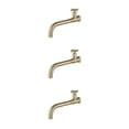 thumbnail image 4 of relayinert Universal Fit Basin Long Lasting Easy Installation Compact Metal Single Cold Wall Mounted Sink 03 Gold 3Set, 4 of 6
