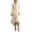 Beige, variant on Business Dress for Women's Long Sleeve Blazer V Neck Formal Pencil Dress Ruffle Mermaid Bodycon Work Office Dresses Beige M