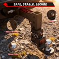 thumbnail image 4 of TYT Adjustable Trailer Hitch Ball Mount, 2" Towing Ball 7500 LBS, 9-1/2" Drop and 8-1/4" Rise, Fits 2-in Receiver with 2 Pin&Clips and 5/8" Premium Pin Lock for Hea, 4 of 6