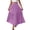Purple, variant on fheaev Flowy Boho Maxi Skirt for Women Trendy High Waist Elastic A Line Pleated Ruffle Tiered Summer Casual Beach Long Skirts