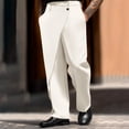 thumbnail image 1 of Ceisia Pantalon Habillé pour Homme, Coupe Droite Ajustée, Formel, avec devant Enveloppant, Structuré, Infroissable, Multicolore, 1 of 6