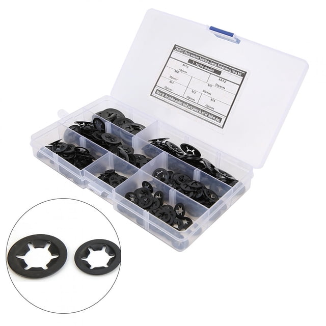 Greensen 280Pcs Kit de Joint de Rondelle de Dent Interne M3 M12 Quincaillerie Fournit Fixation, Fixations, Dent Interne Starlock