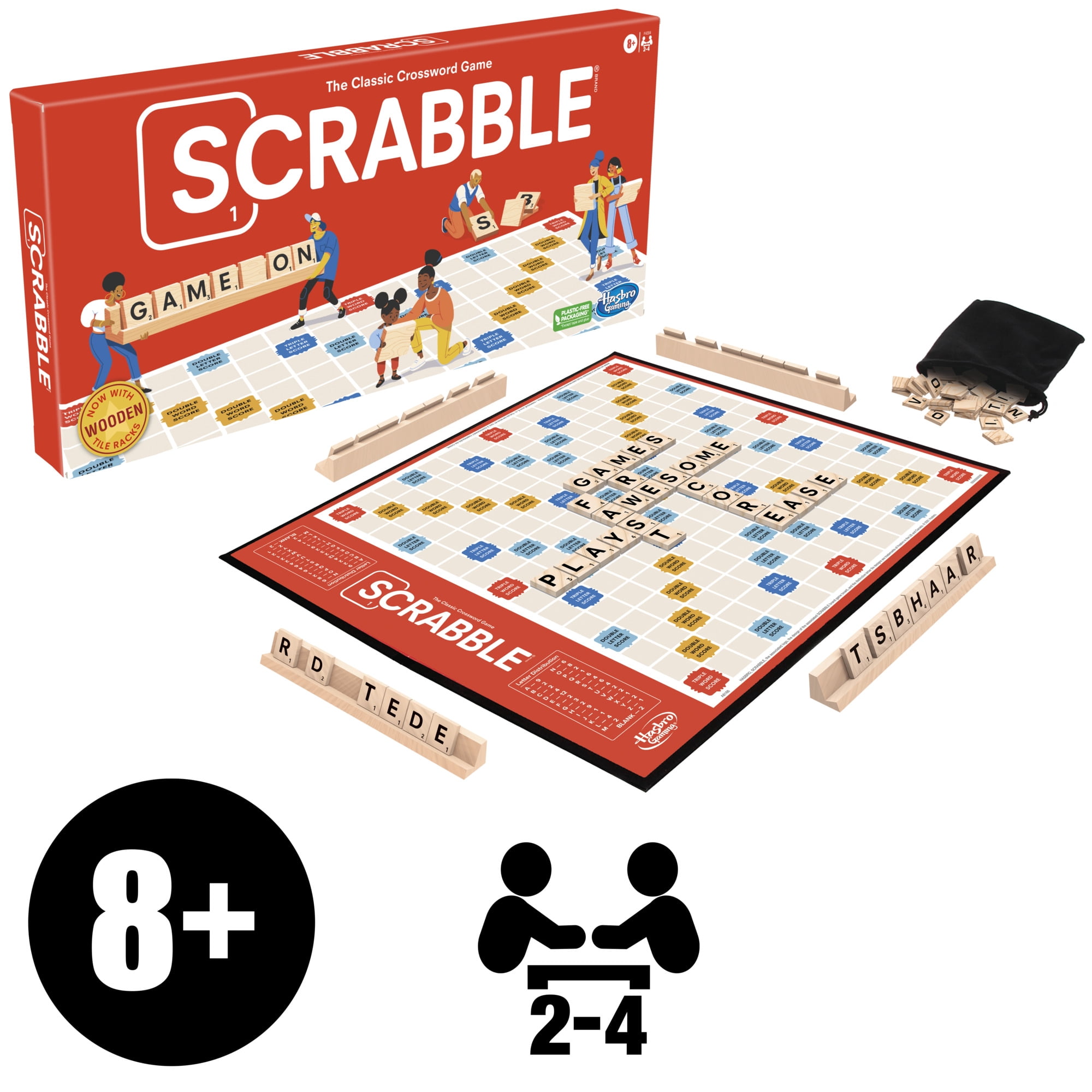 Hasbro Scrabble Board Game, The Classic Crossword Game (English)