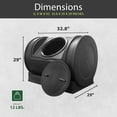 thumbnail image 3 of Good Ideas Compost Wizard Jr Bac de Compost pour Jardin Extérieur, Noir, 3 of 12