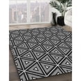 thumbnail image 3 of Ahgly Company Tapis d'Intérieur Lavables à la Machine, Ronds, Noirs, 6' Ronds, 3 of 7