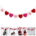thumbnail image 4 of Romantic Decorations 1Pc Felt Heart Shaped Hanging Banner for Valentine's Day, 4 of 8