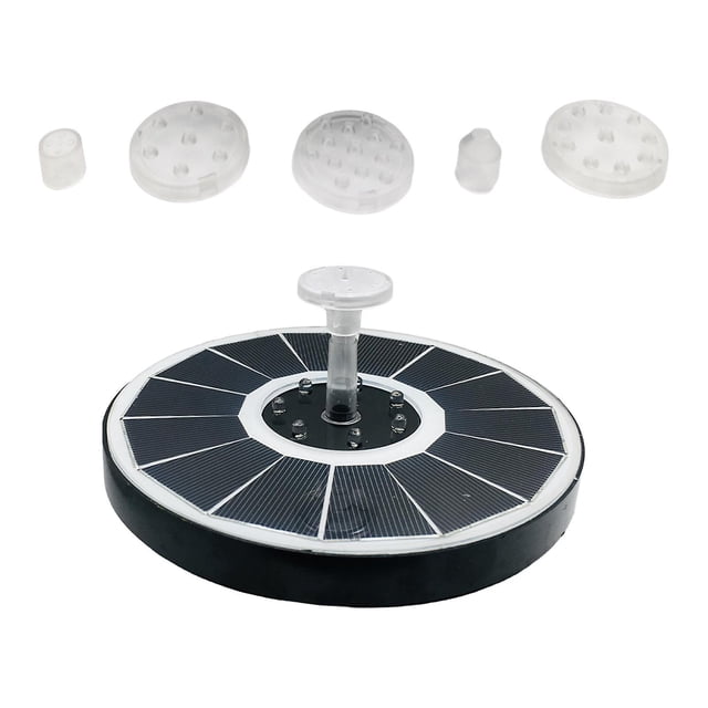 Pompe de Fontaine d'Eau Solaire pour Bain d'Oiseaux sur Pied pour Piscine Bain d'Oiseaux Transparent_Perfect Gift