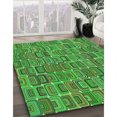 thumbnail image 3 of Ahgly Tapis Rectangulaire Lavable en Machine Intérieur Transitionnel Vert Néon, 3 Pieds x 5 Pieds, 3 of 7