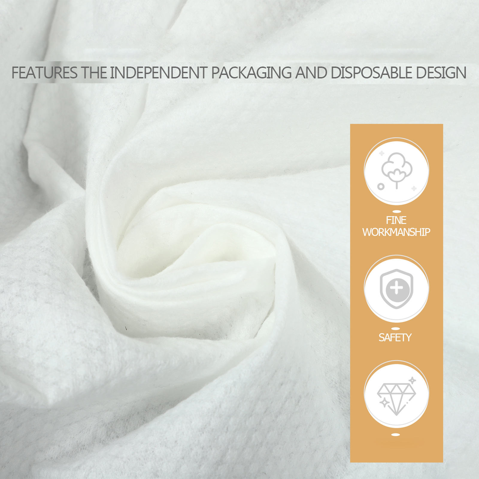 Raindrops Disposable Bathrobe White Thickened Comfortable Home Use with Independent Packaging