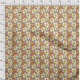 thumbnail image 4 of oneOone Polyester Spandex Brown Fabric Floral Craft Projects Decor Fabric Printed By The Yard 56 Inch Wide, 4 of 4