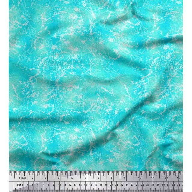 Soimoi Poly Georgette Fabric Ombre Tie & Dye Texture Decor Fabric Printed Yard 42 Inch Wide
