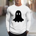 thumbnail image 2 of YOIAVAIOY Chandails Graphiques à Manches Longues pour Hommes T-Shirt à Col Rond à Imprimé Sorcière Hauts d'Halloween Fantaisie Blouse Tendance de Festival Blanc XXXXXL, 2 of 6