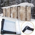 thumbnail image 3 of Birdeem Bâches Transparentes avec Oeillets - Bâche Imperméable, Bâche Épaisse Transparente, Bâches Transparentes Robustes Imperméables, Bâche en Plastique Transparente Imperméable pour Serre, Patio, Couverture de Plantes Ou Toit de Clapier pour Animaux, 3 of 4