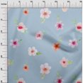thumbnail image 2 of oneOone Polyester Lycra Fabric Flower & Leaves Watercolor Print Sewing Fabric BTY 56 Inch Wide, 2 of 4