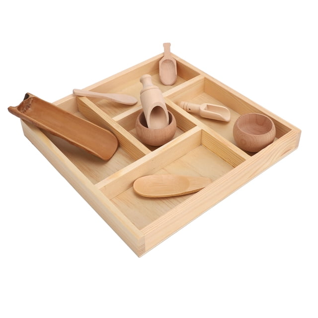 Sensory Bin Tools, Safe Pretend Dish Toys for Toddlers for Transfer Work