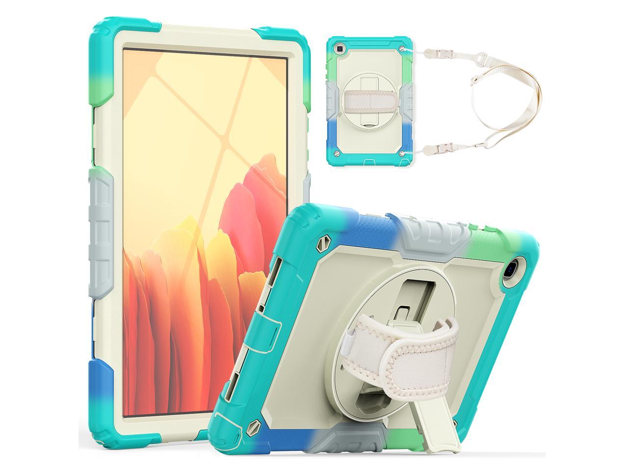 Case for Samsung Galaxy Tab A7 2020 SM-T500 / T505 / T507 with Screen Protector for Kids | Full Body Shockproof Cover for 10.4 Inch Tab A7 with S Pen Holder Stand Hand Strap Shoulder Strap