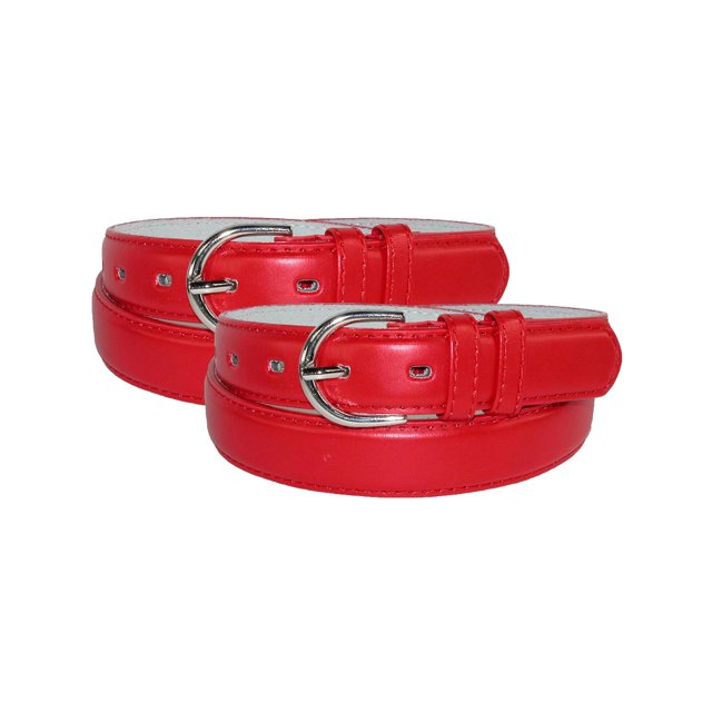 CTM® Ceinture Habillée en Cuir 1 1/8 Pouce (Lot de 2) (pour Femmes)