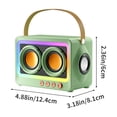 thumbnail image 3 of Haut-parleur Bluetooth Stéréo à 360°, Longue Autonomie, Éclairage RVB Cool, Connexion Miroir Série, Écran Transparent, Bluetooth 5.3, Haut-Parleur Très Grand, Lecture Multiple, 3 of 8