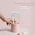 thumbnail image 3 of Dustproof Makeup Brush Holder Organizer Cosmetic Brushes Storage Case Display Stand with Crystal Clear Rotating Lid Beautiful Pearls Bedroom Vanity Table Bathroom Cabinet Countertop Gift, 3 of 7