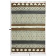 thumbnail image 5 of Casavani Handmade Cotton Durries Bohemian Carpets Multicolor Area Rug 8x8 feet, 5 of 5