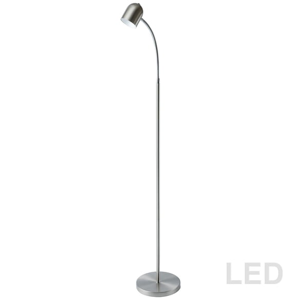 Dainolite 123LEDF-SC Satin Chrome Floor Lamp