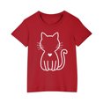 thumbnail image 2 of Mefallenssiah Bambin Garçons Filles Coton T-Shirt Mode Mignon Col Rond Imprimé T-Shirt à Manches Courtes top, 2 of 5