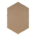 thumbnail image 5 of Kate and Laurel Rhodes Miroir Mural Hexagonal Encadré, 25x37, Brun Noyer, 5 of 5