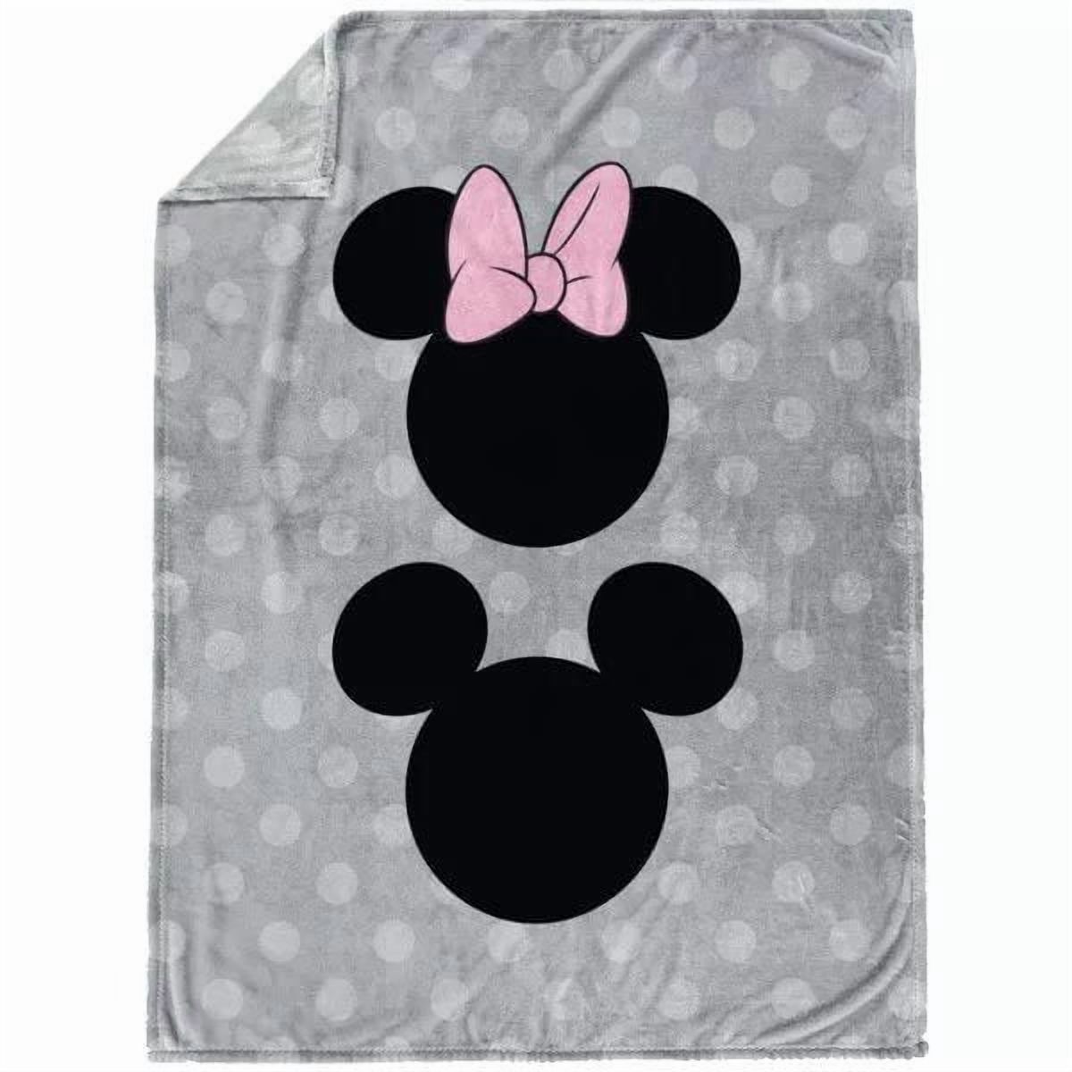 Minnie et Mickey Mouse Jeté Polaire en Peluche