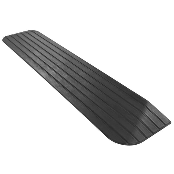 Silver Spring Solid Rubber Threshold Ramp for Wheelchairs, Scooters & More, 1" Rise, Black