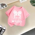 thumbnail image 2 of Chemises pour Bébé Fille Grandes Tailles Enfants Filles Imprimé Graphique Mignon Col Rond Manches Courtes T-Shirt Décontracté d'Été, 2 of 4