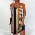 thumbnail image 1 of Robe d'Été pour Femmes 2024 Mode Grande Taille Aguichant Décontractée à Manches Courtes Imprimée Sans Bretelles Robe à Bretelles Rabais de 50 % Liquidation!, 1 of 5