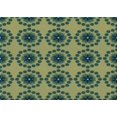 thumbnail image 1 of Ahgly Company Machine Washable Indoor Rectangle Transitional Green Area Rugs, 2' x 3', 1 of 7